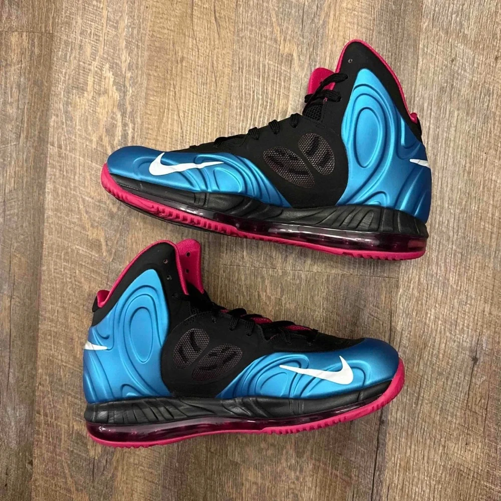 Nike Air Max Hyperposite Fireberry Blue Pink Black - Picture 3 of 11